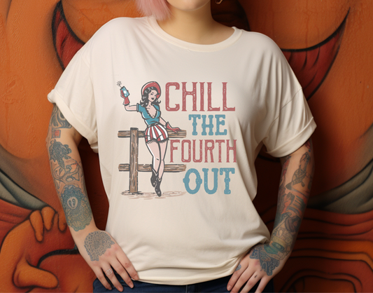 Cowgirl July 4th Retro Shirt, 4th of July Boho Independence Day Tee - PopCultureByDesign36