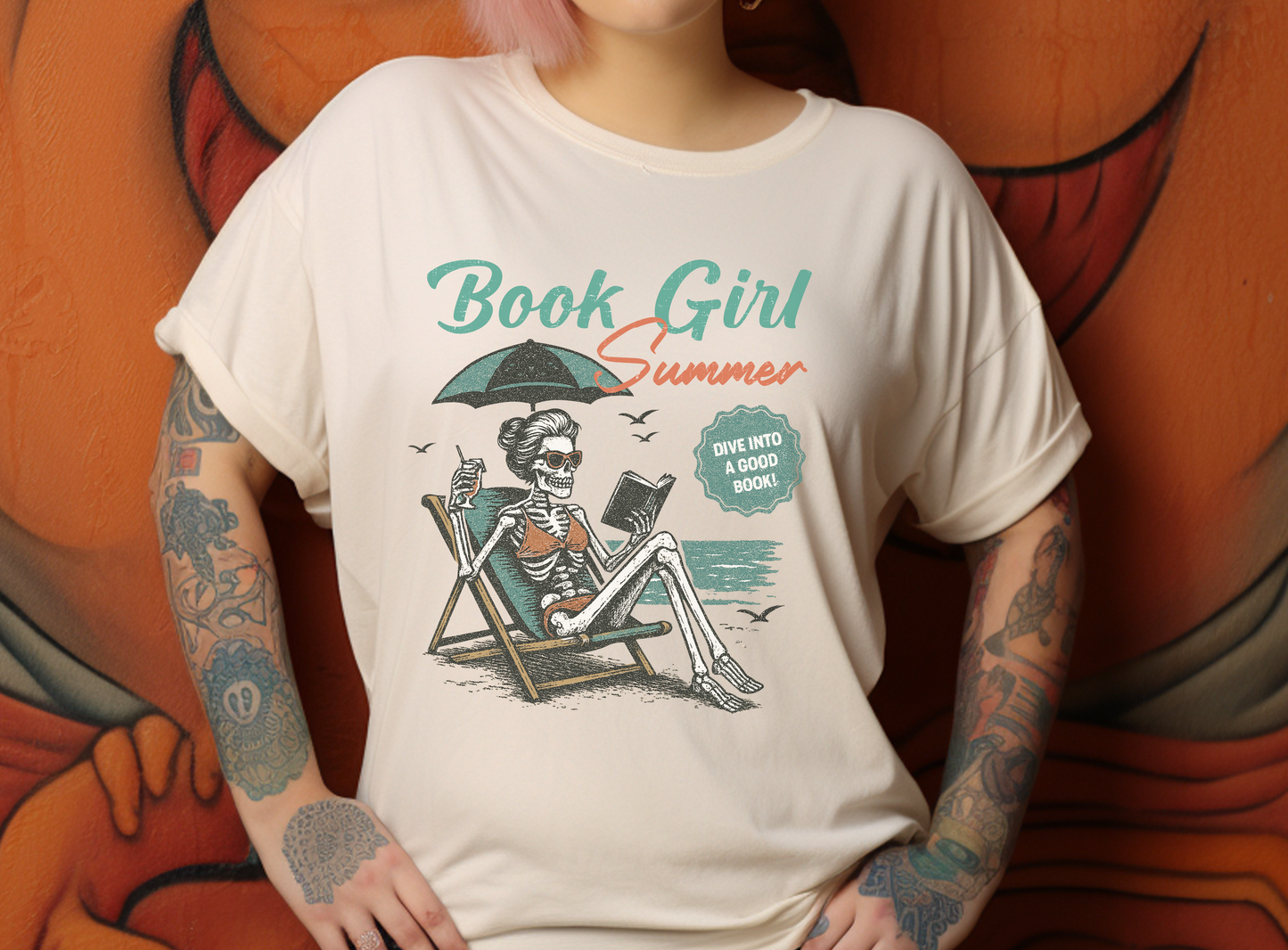 Book Girl Summer Shirt, Reading Lover Tee, Literary Bookworm Top - PopCultureByDesign36