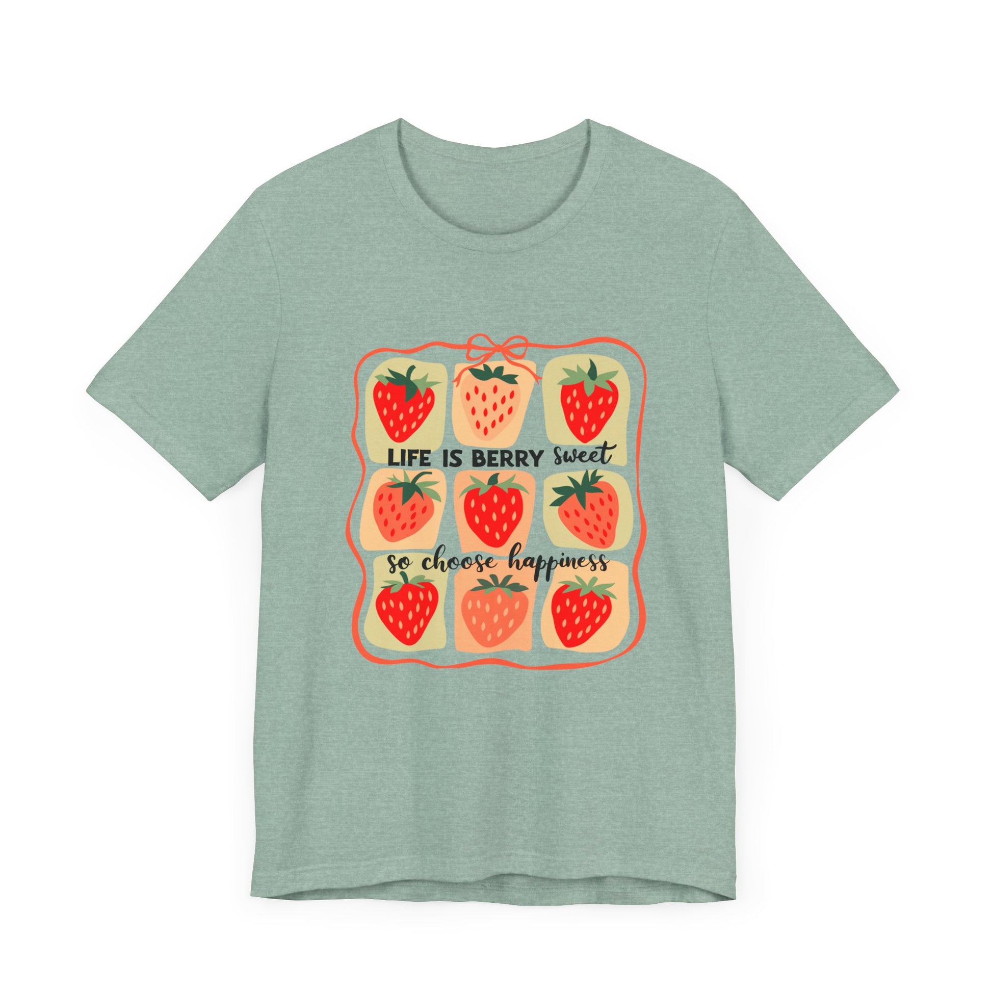 Life is Sweet TShirt, Strawberry Positive Vibe Tee, Kindness Berry Shirt - PopCultureByDesign36