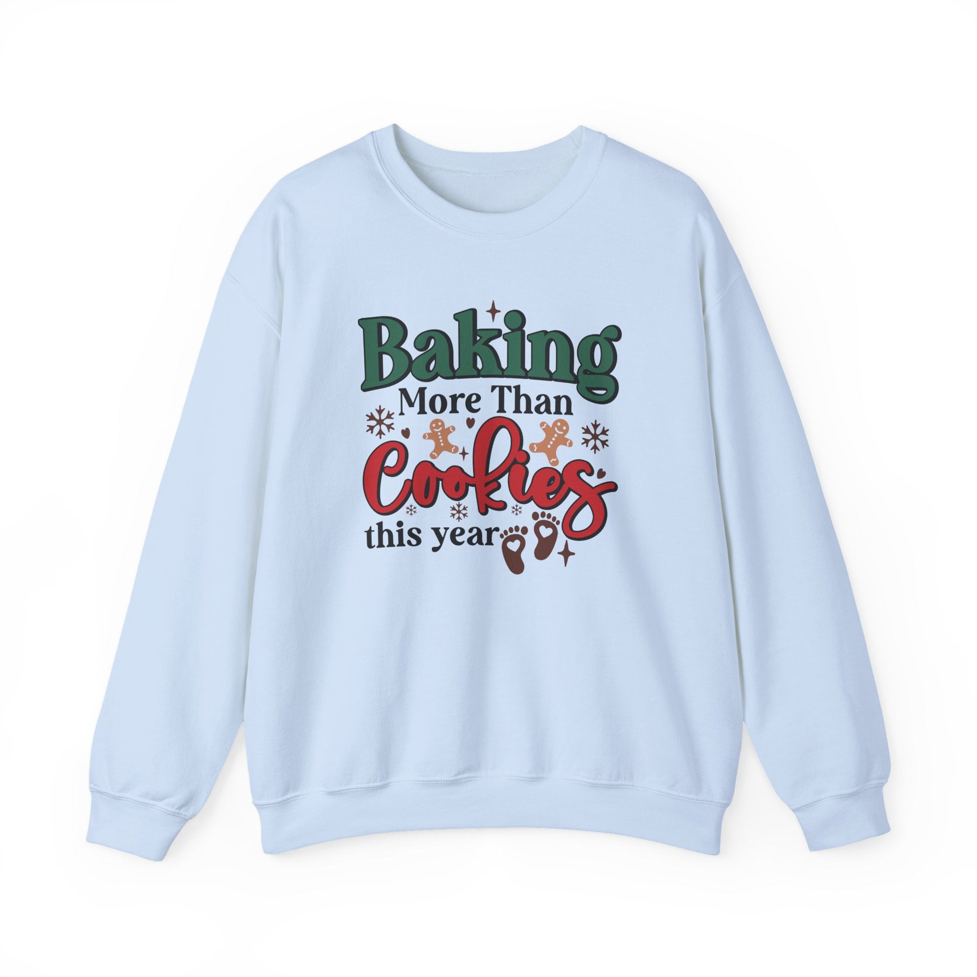 Baking More Than Cookies This Year Sweatshirt, Pregnancy Reveal Sweatshirt - PopCultureByDesign36