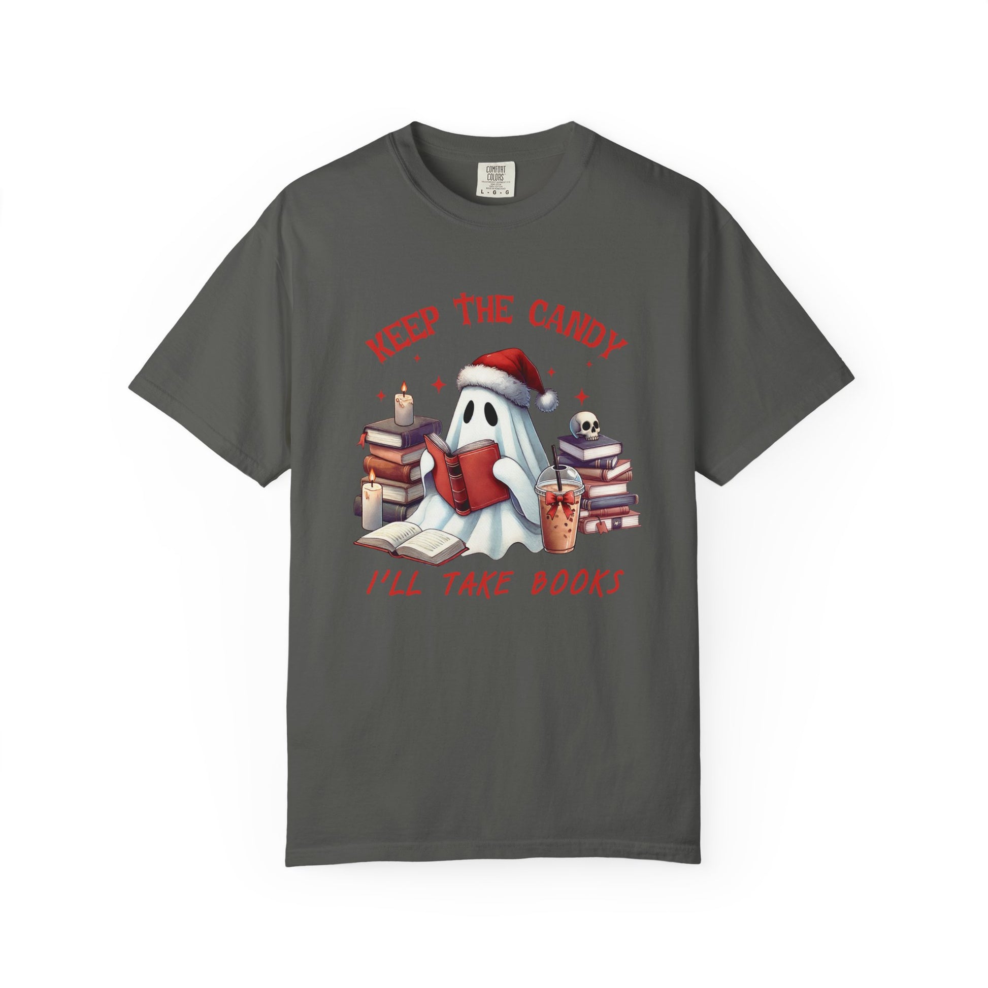 Retro Ghost Reading Books shirt, Librarian Ghost Halloween, Halloween Tee - PopCultureByDesign36
