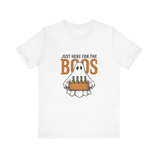 Halloween Shirt, I'm Just Here For The Boos Shirt, Halloween Ghost Shirt - PopCultureByDesign36