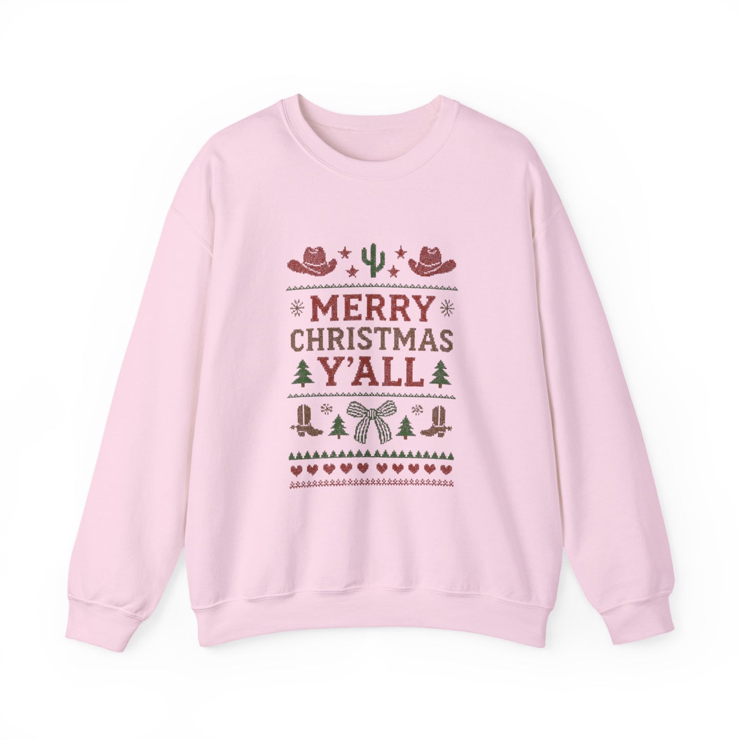 Country Christmas Sweatshirt, Western Holiday Crewneck, Ranch Winter Sweater, Cozy Xmas Jumper, Festive Cowgirl Pullover, Yeehaw vibes