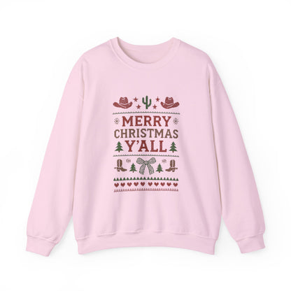 Country Christmas Sweatshirt, Western Holiday Crewneck, Ranch Winter Sweater, Cozy Xmas Jumper, Festive Cowgirl Pullover, Yeehaw vibes
