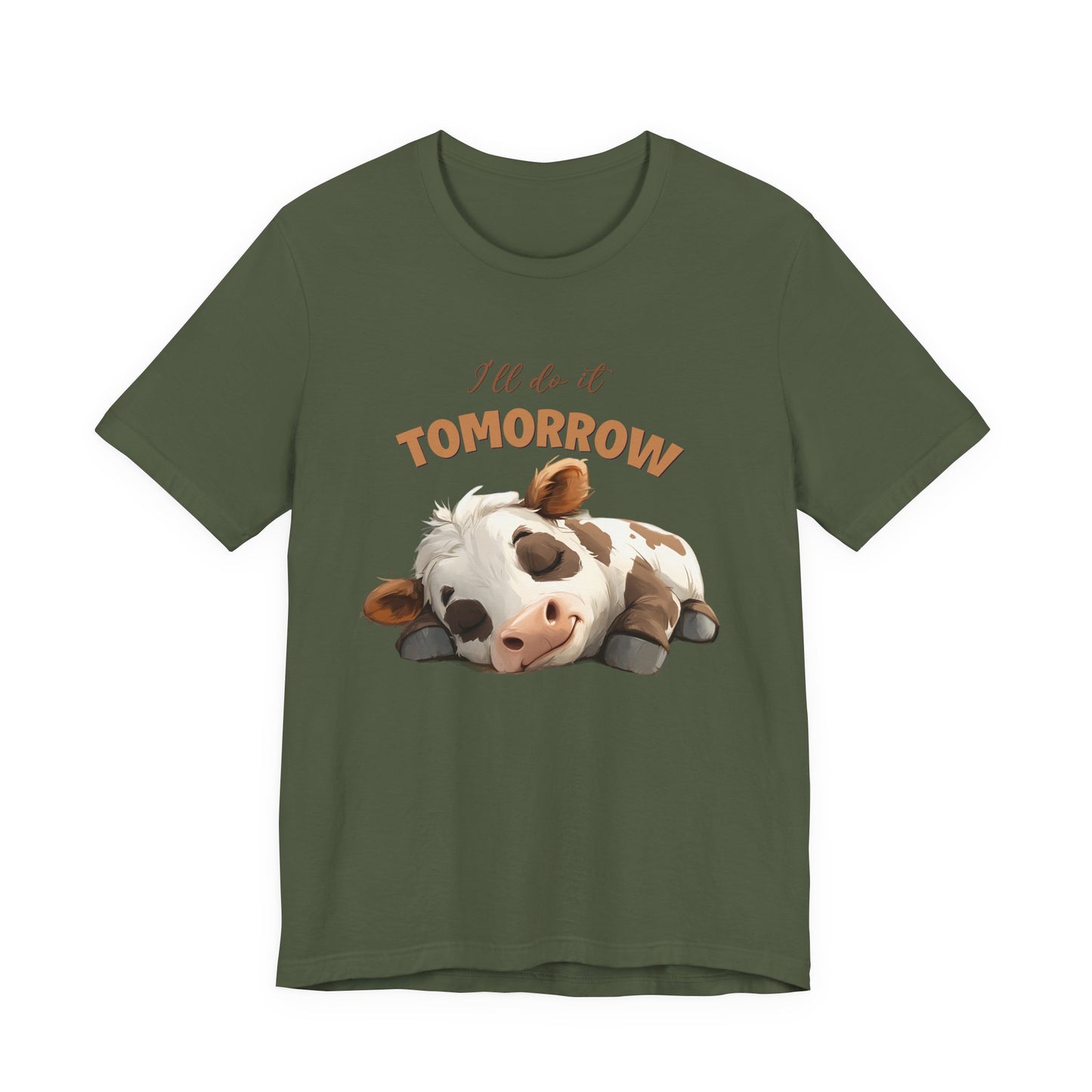 I'll do it tomorrow, Funny Cow shirt, Cow shirt, Cute Cow shirt - PopCultureByDesign36