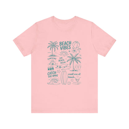 Beach Vibes Shirt, Ocean Lover Shirt, Summer T-Shirt, Sea Life Top - PopCultureByDesign36