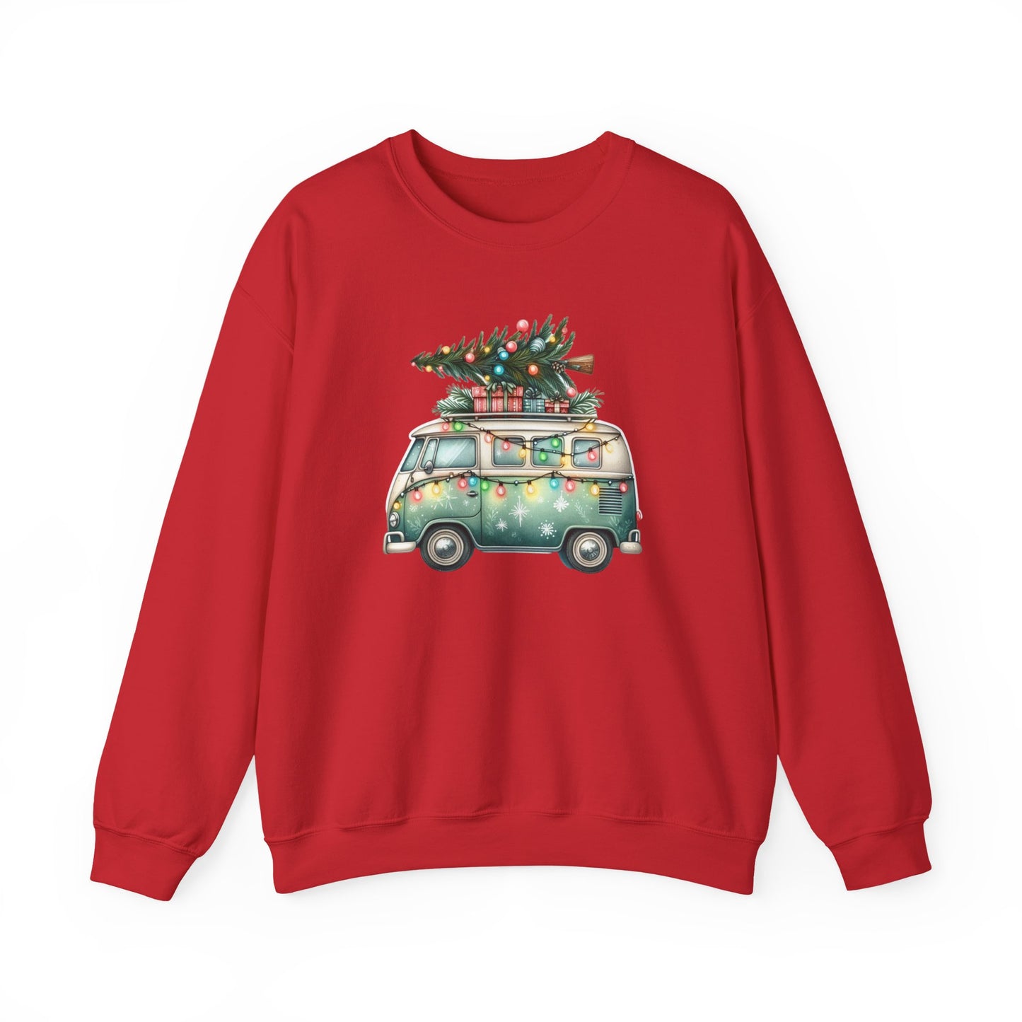 Jingle All The Way Sweatshirt, Christmas Family Sweater, Christmas Van Sweatshirt - PopCultureByDesign36