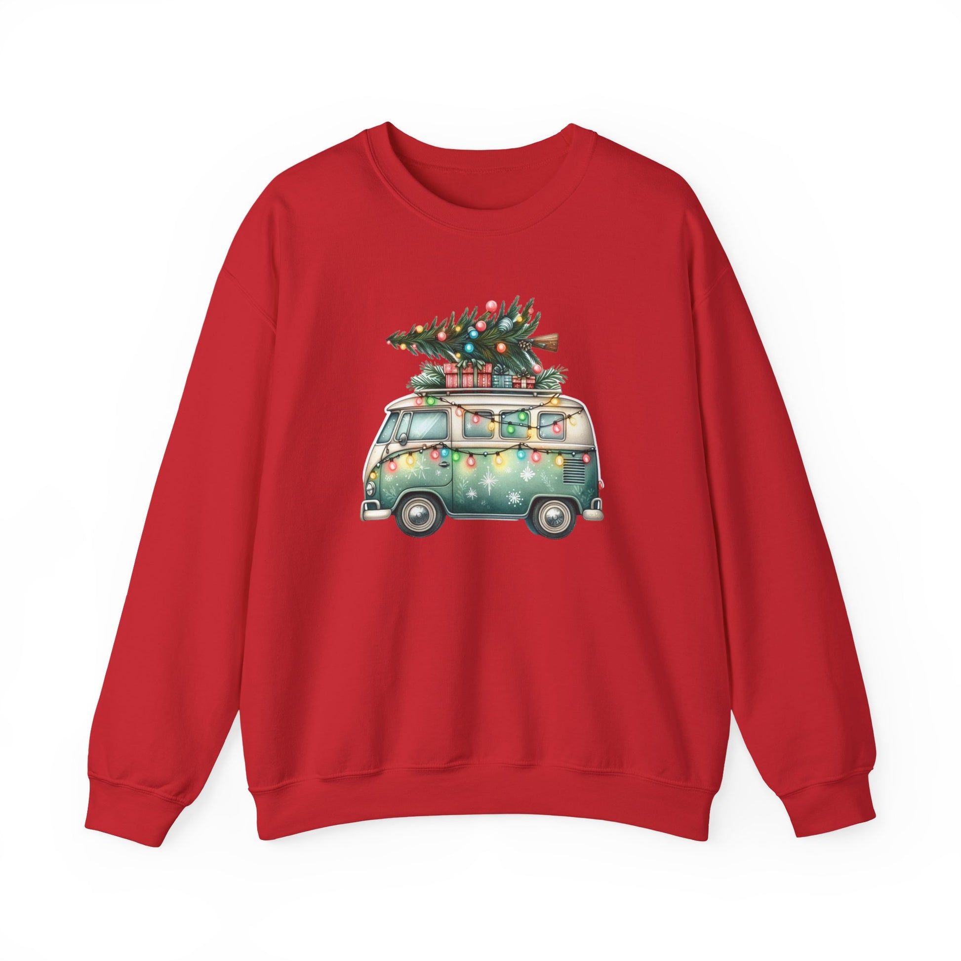 Jingle All The Way Sweatshirt, Christmas Family Sweater, Christmas Van Sweatshirt - PopCultureByDesign36