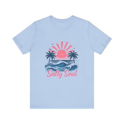 Retro Salty Soul Shirt, Summer Salty Soul T-shirt, Trendy Summer Shirt - PopCultureByDesign36