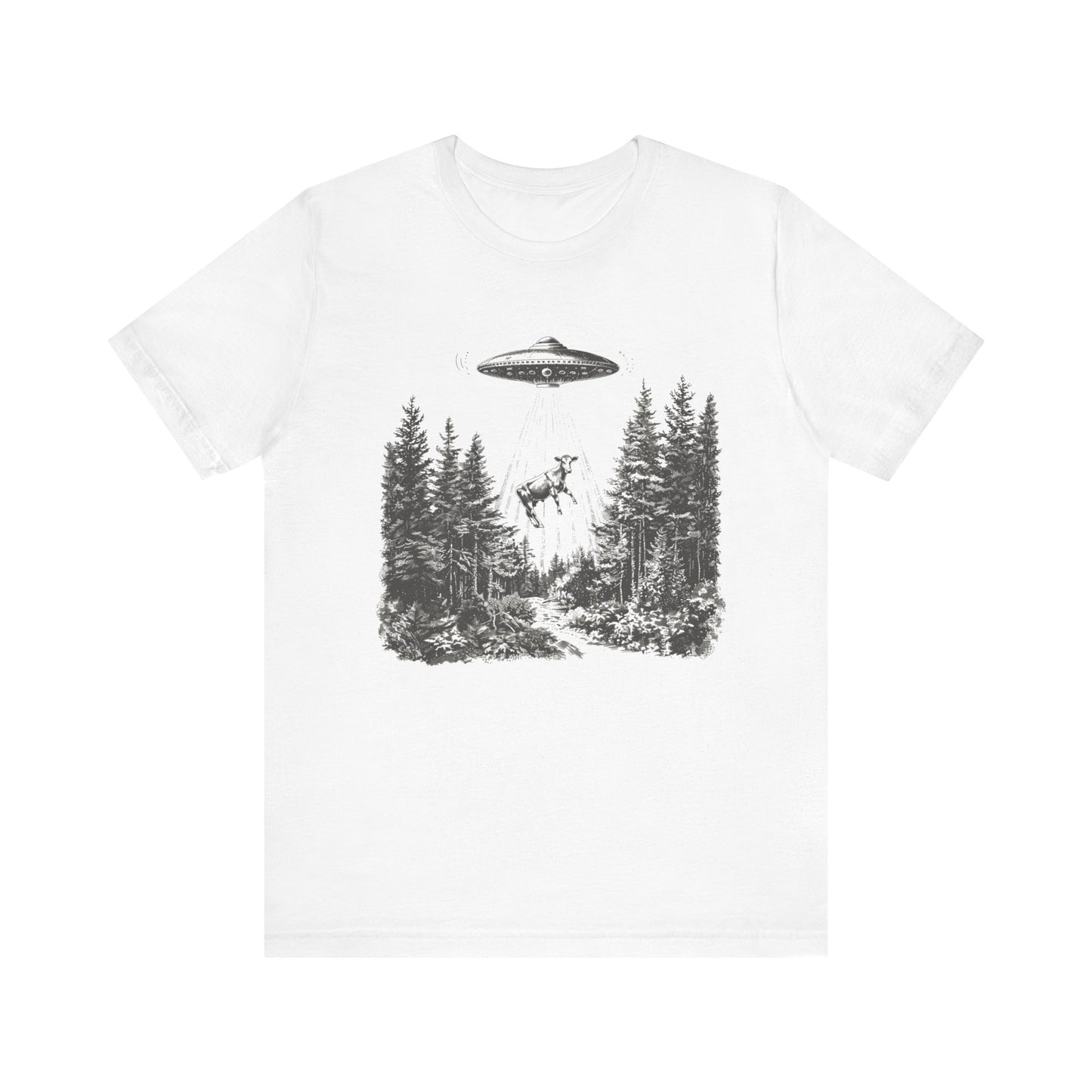 Ufo Cow Shirt, Retro T-Shirt, Vintage Cow Ufo TShirt, Ufo Graphic Tee - PopCultureByDesign36