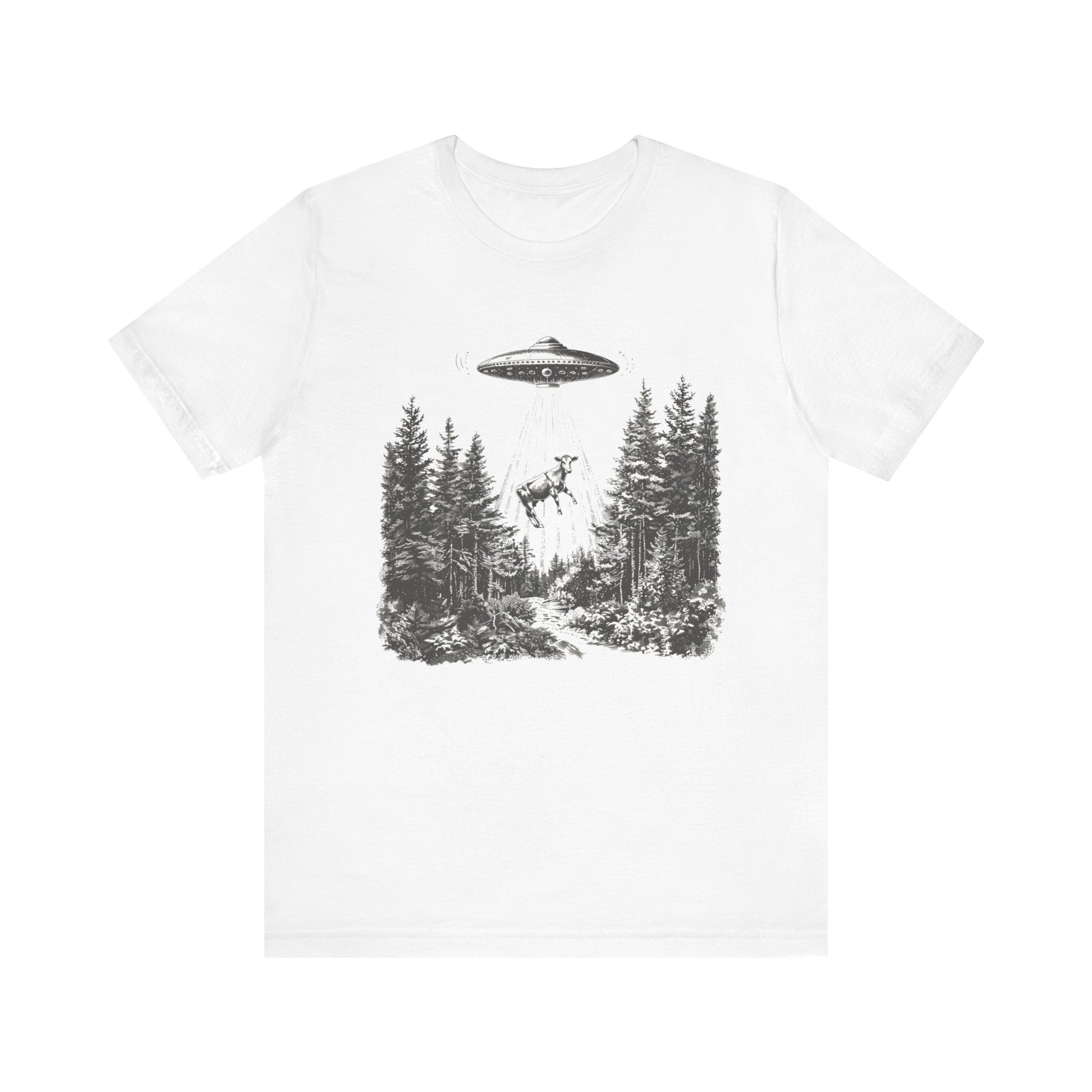 Ufo Cow Shirt, Retro T-Shirt, Vintage Cow Ufo TShirt, Ufo Graphic Tee - PopCultureByDesign36