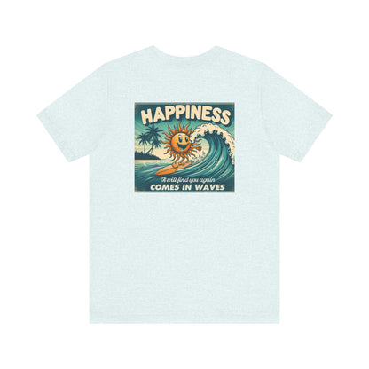 Happiness Comes In Waves shirt, Summer shirt, Surfing shirt, Surfer Gift - PopCultureByDesign36