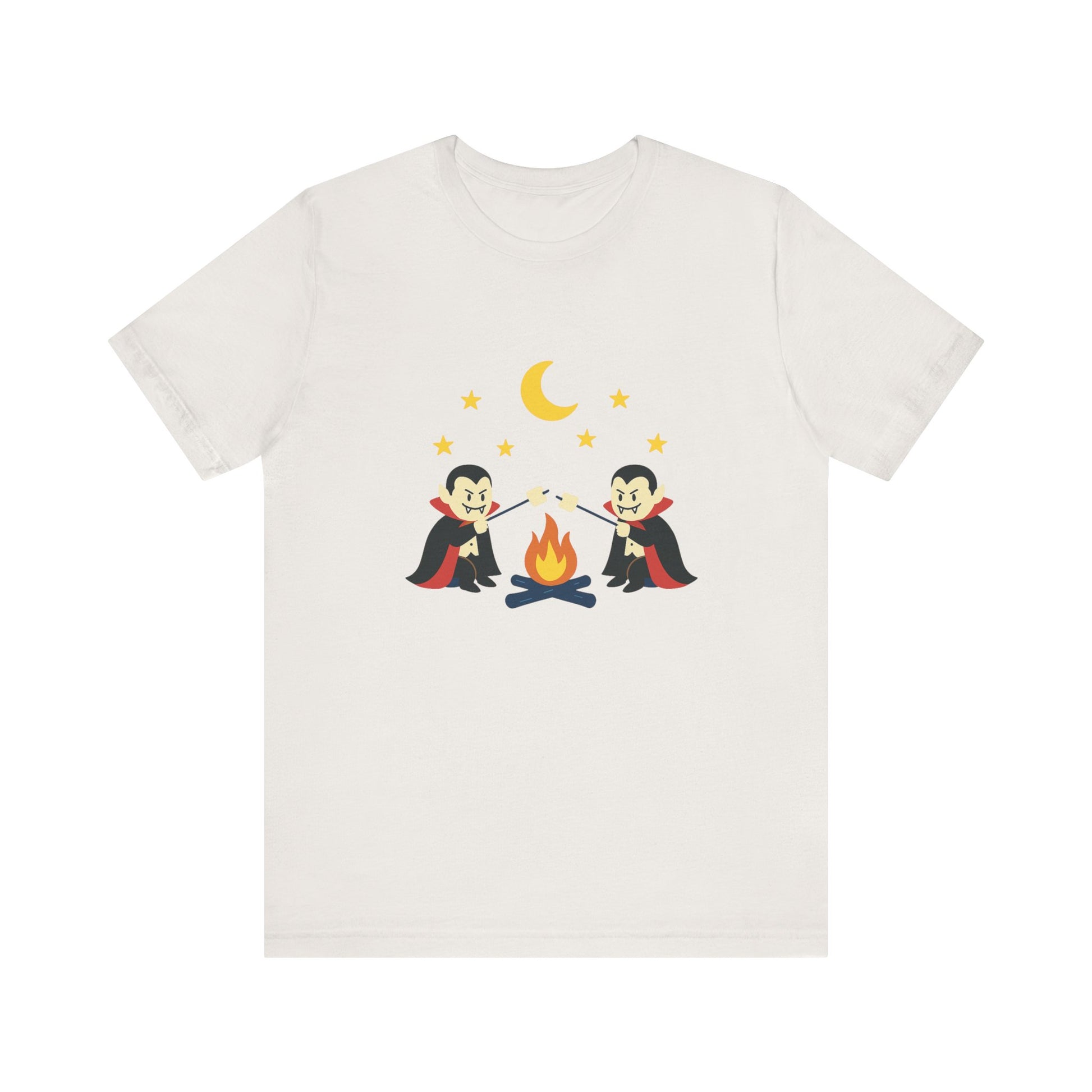 Camping Dracula Tee, Halloween Shirt, Spooky Camping Top - PopCultureByDesign36