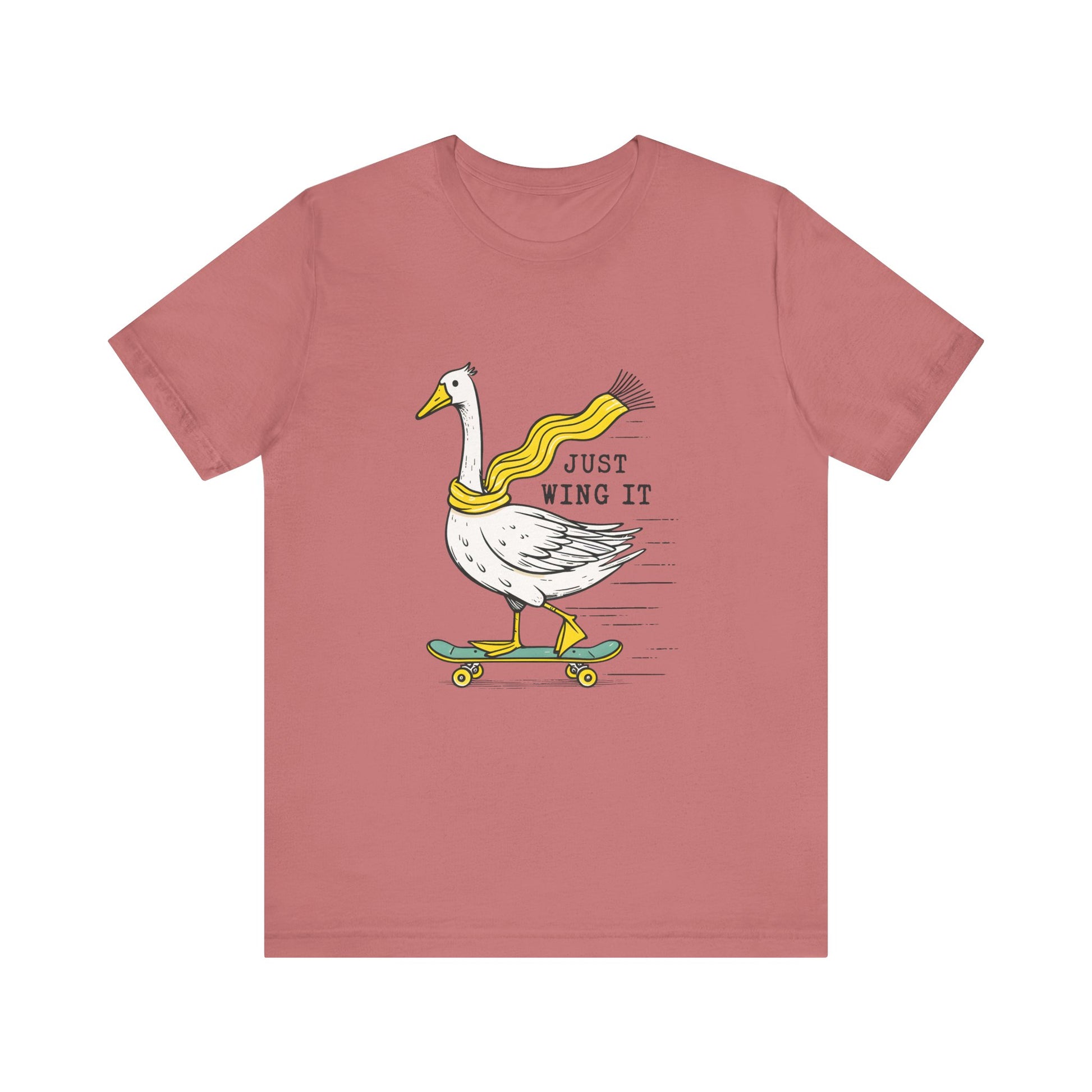 Pun Humor Bird Tee, Bird Lover Gift, Funny Bird Shirt, Skateboard Goose - PopCultureByDesign36
