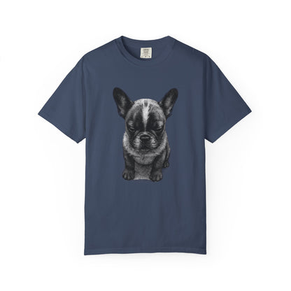 Sad French Bulldog Puppy Meme T-Shirt — Comfort Colors Style