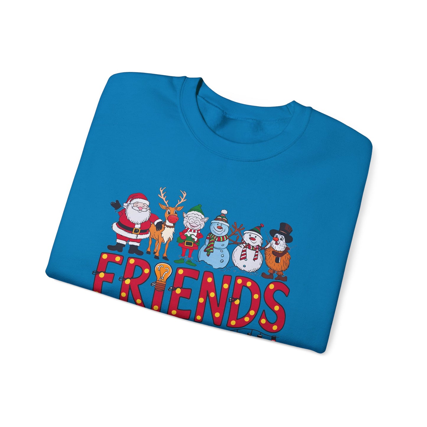 Christmas Santa and Friends Sweatshirt, Holiday Festive Crewneck - PopCultureByDesign36