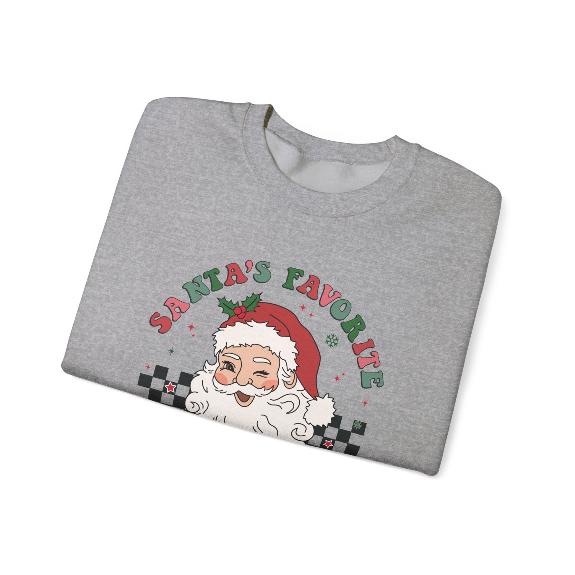 Santas Favorite Grandma, Retro Santa Sweater, Retro Santa Claus Sweatshirt - PopCultureByDesign36