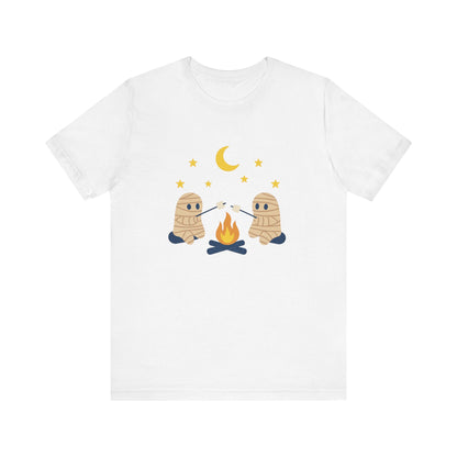 Camping Mummy Tee, Halloween Shirt, Spooky Camping Top - PopCultureByDesign36
