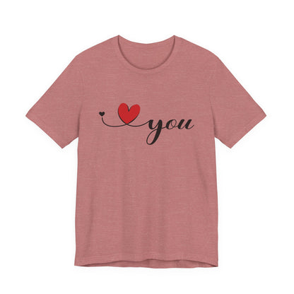 I Love You Shirt, Love Shirt, Valentines Day Shirt, I Love You Minimalist Shirt - PopCultureByDesign36