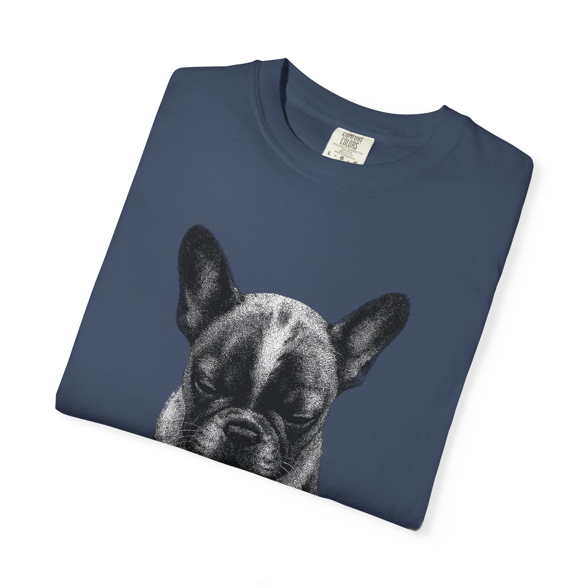 Sad French Bulldog Puppy Meme T-Shirt — Comfort Colors Style by PopCultureByDesign36