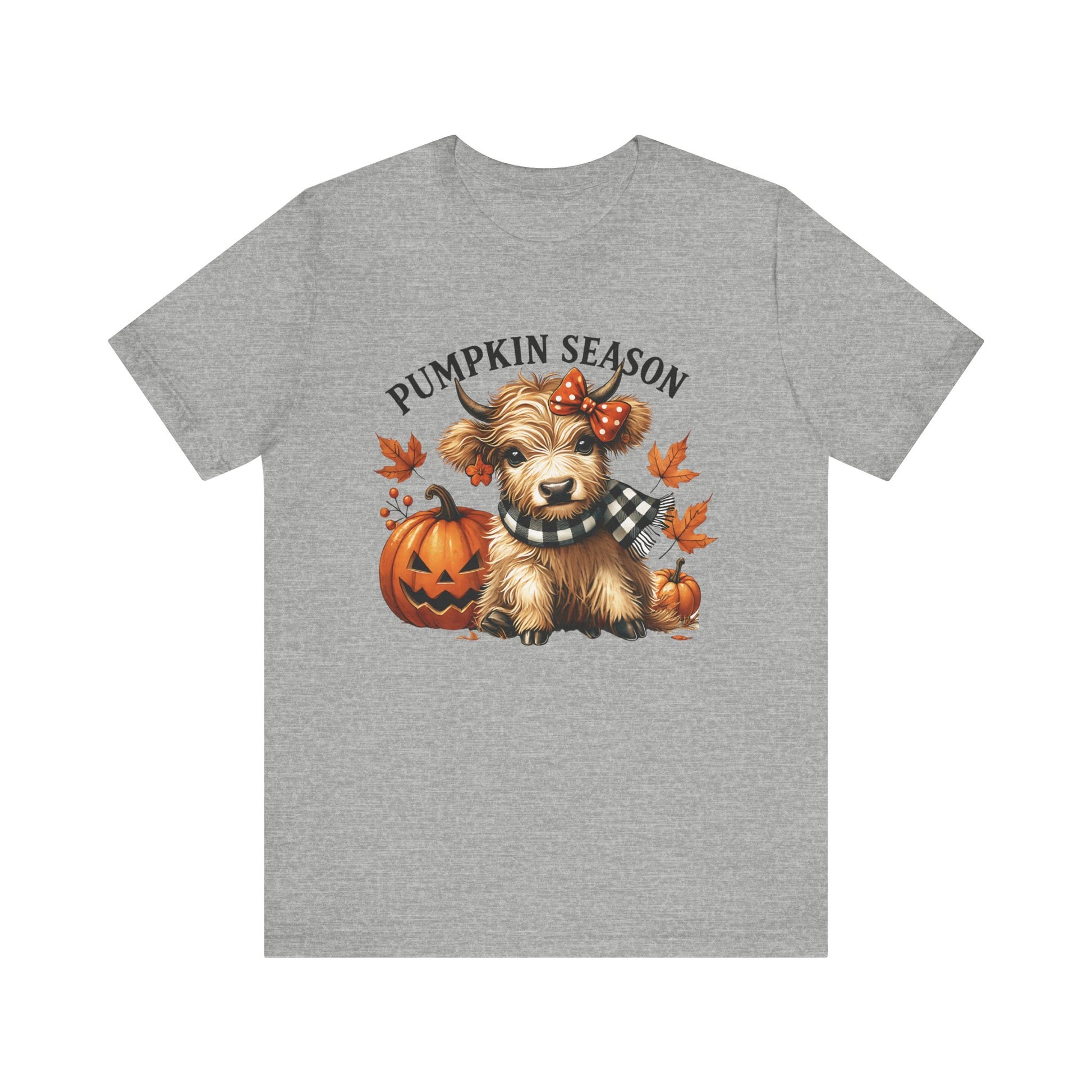 Pumpkin season, cute highland cow, baby cow shirt, Cute Cow shirt - PopCultureByDesign36