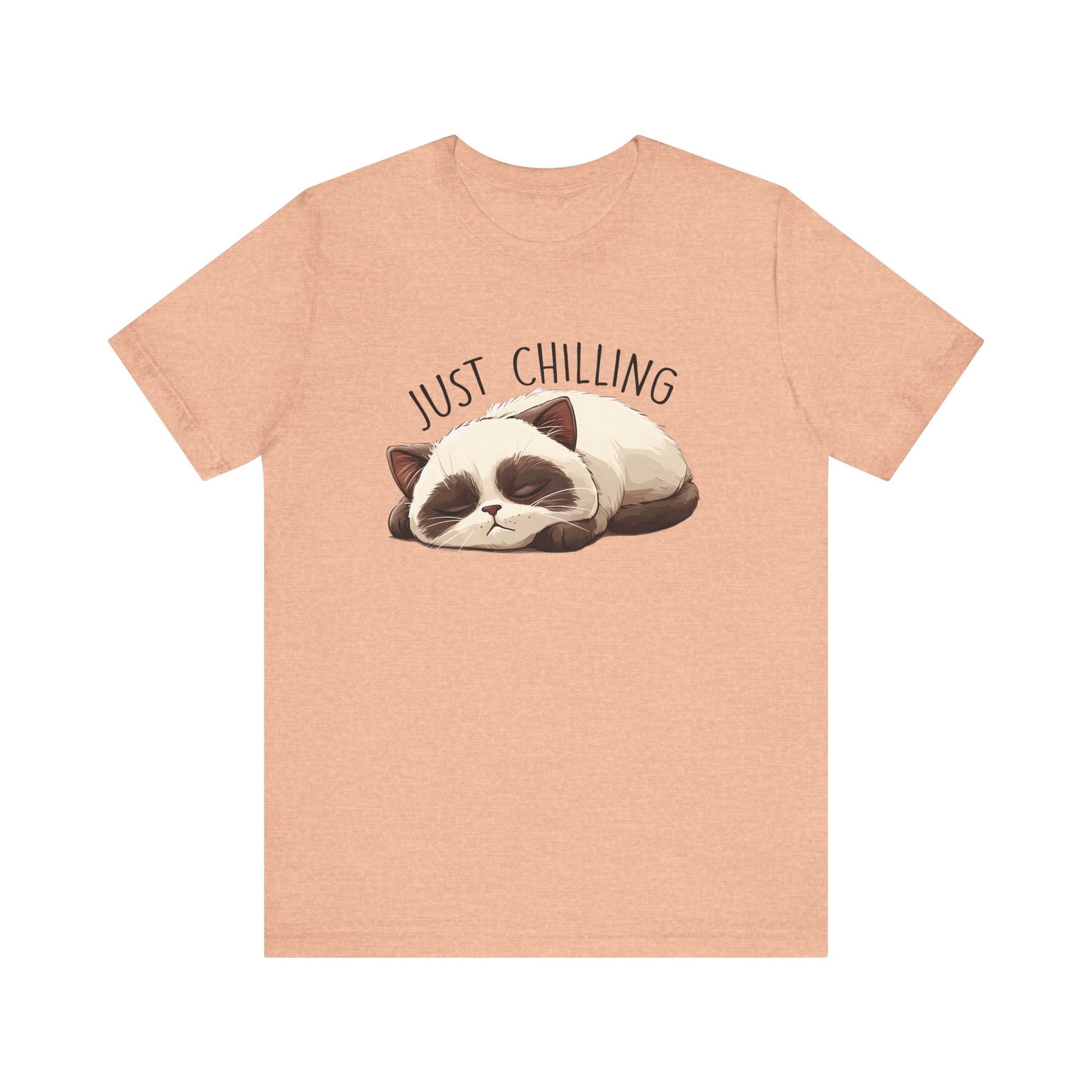 Just Chilling, Lazy Cat Shirt, Cute Cat Shirt, Cat Lover Gift, Funny Cat Shirt - PopCultureByDesign36