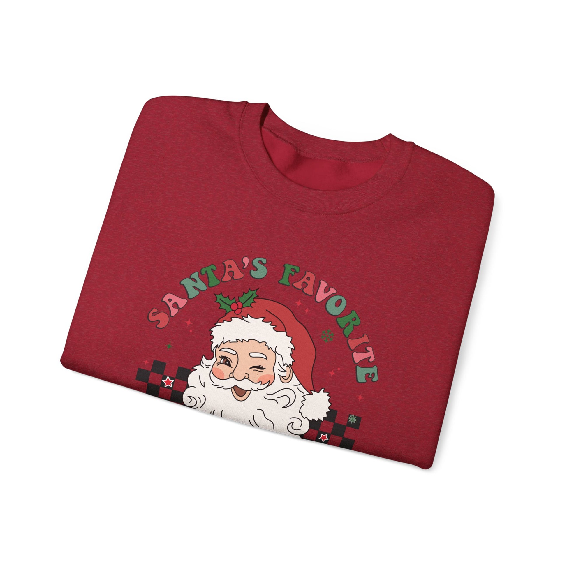 Santas Favorite Grandma, Retro Santa Sweater, Retro Santa Claus Sweatshirt - PopCultureByDesign36