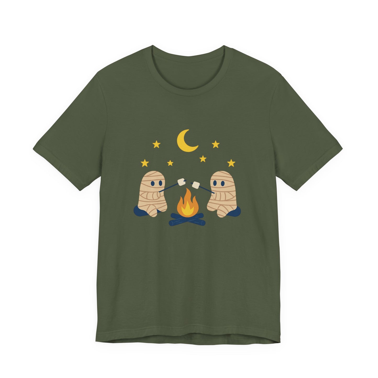Camping Mummy Tee, Halloween Shirt, Spooky Camping Top - PopCultureByDesign36