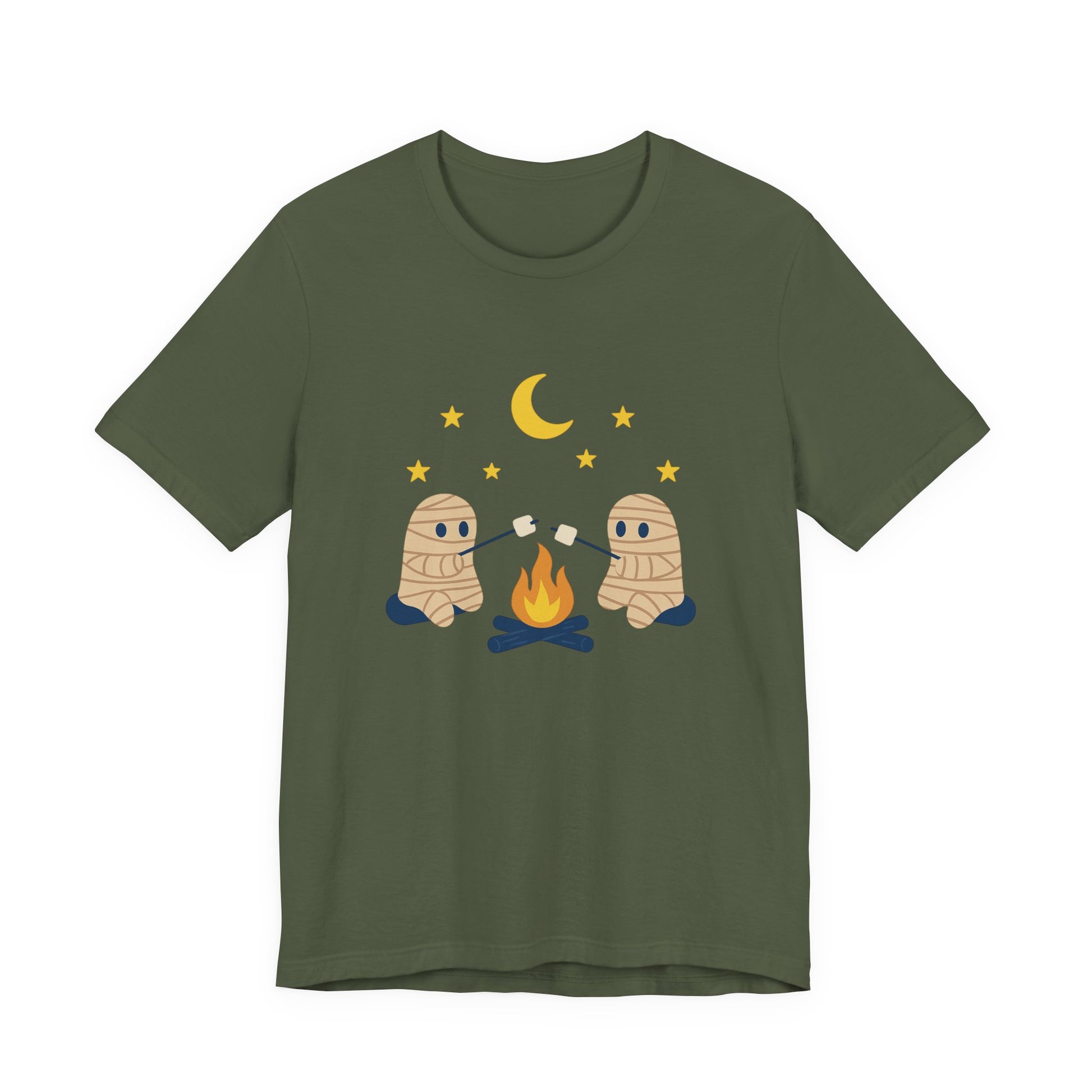 Camping Mummy Tee, Halloween Shirt, Spooky Camping Top - PopCultureByDesign36