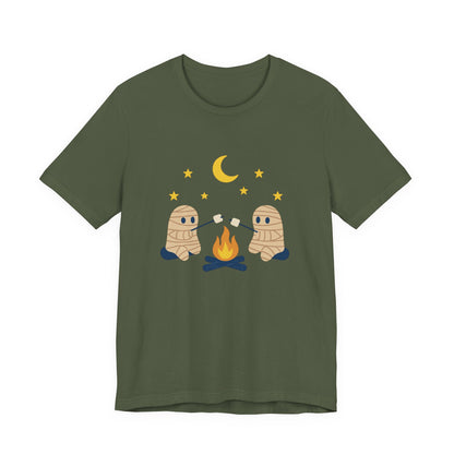 Camping Mummy Tee, Halloween Shirt, Spooky Camping Top - PopCultureByDesign36