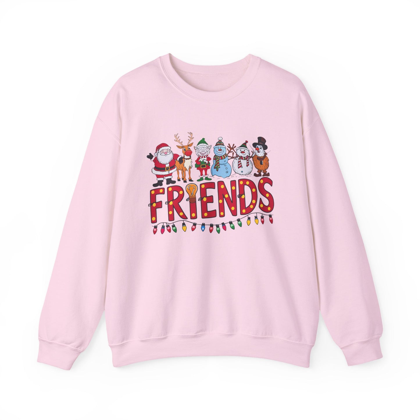Christmas Santa and Friends Sweatshirt, Holiday Festive Crewneck - PopCultureByDesign36