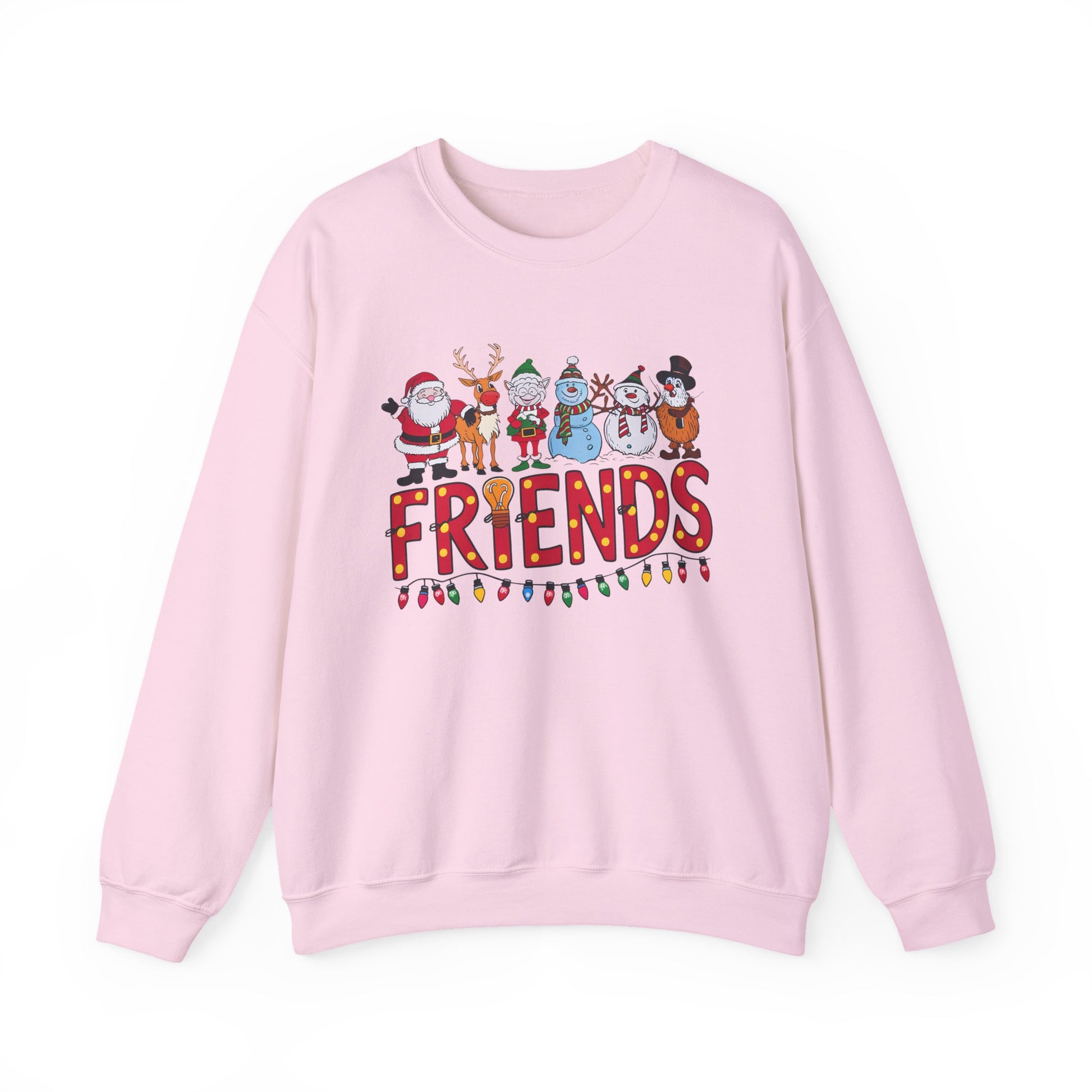 Christmas Santa and Friends Sweatshirt, Holiday Festive Crewneck - PopCultureByDesign36