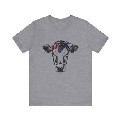 Highland Cow shirt, American Flag Shirt, Funny Cow Shirt, Independence Day - PopCultureByDesign36