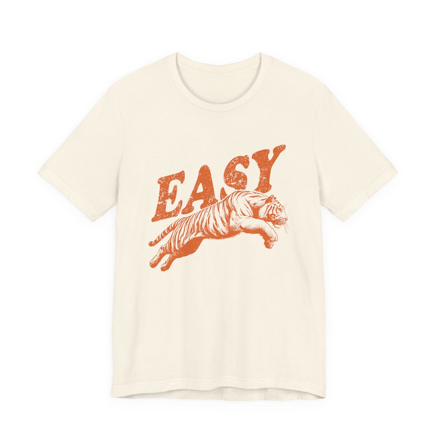 Easy Orange Tiger Shirt, Retro Boho Tee, Hippie Clothes, Indie Shirt - PopCultureByDesign36