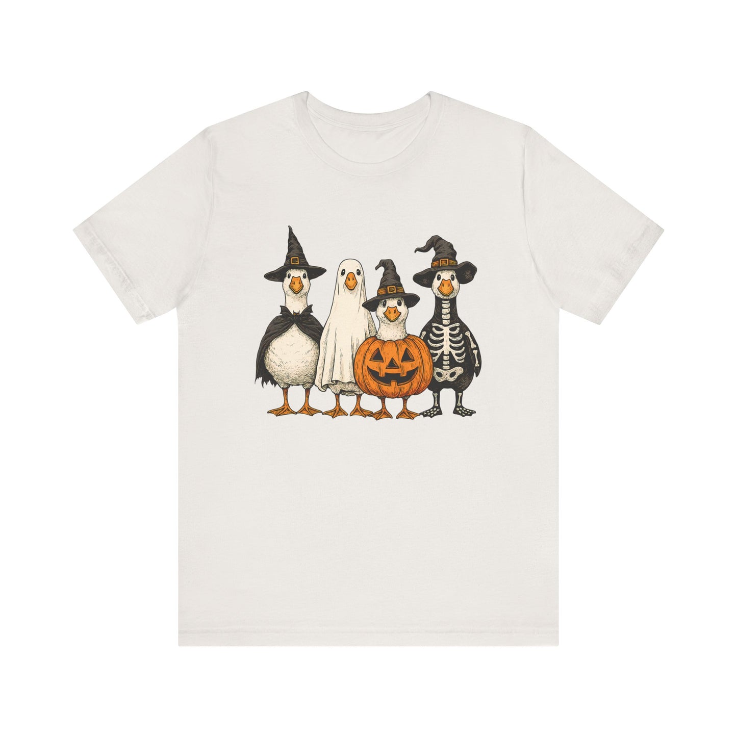 Duck Halloween Tee, Funny Halloween Duck Shirt, Quirky Bird Top - PopCultureByDesign36
