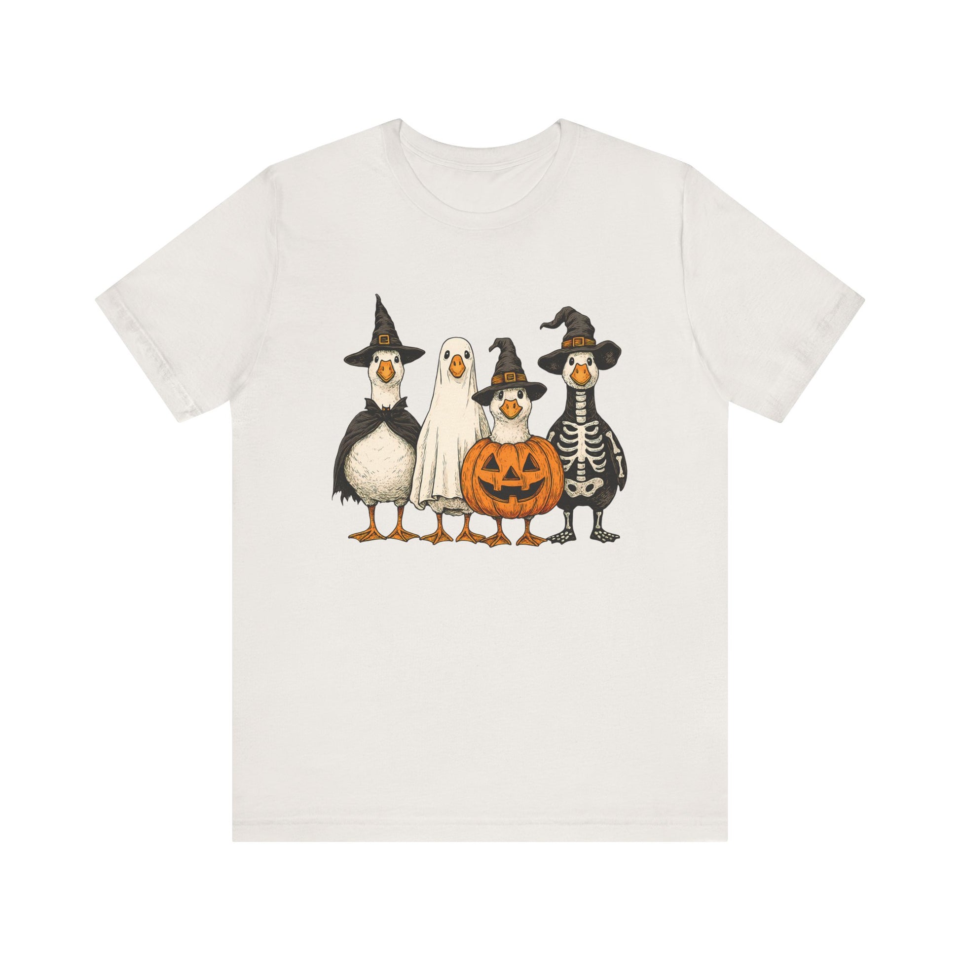 Duck Halloween Tee, Funny Halloween Duck Shirt, Quirky Bird Top - PopCultureByDesign36