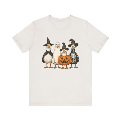 Duck Halloween Tee, Funny Halloween Duck Shirt, Quirky Bird Top - PopCultureByDesign36