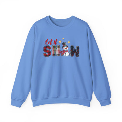 Let It Snow Sweatshirt, Christmas Tis The Season Sweatshirt, Merry Christmas - PopCultureByDesign36