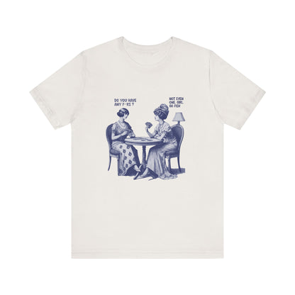 Funny Card Playing Tee, Card Playing Lovers Tee, Vintage Style Top - PopCultureByDesign36