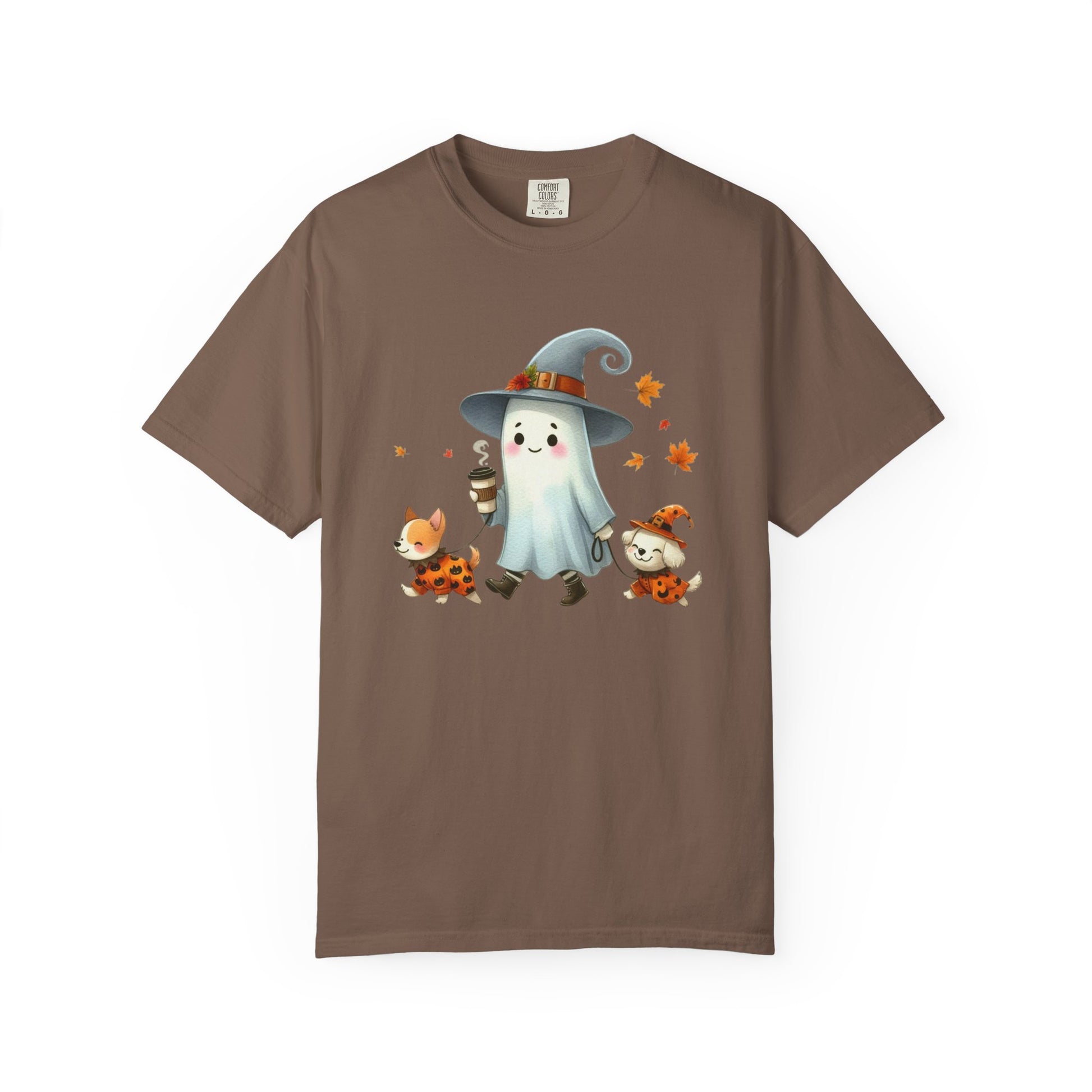 Cute ghost walking dogs shirt, cute fall shirt, ghost and dogs shirt - PopCultureByDesign36