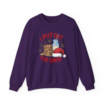 I Put Out For Santa Sweatshirt, Funny Christmas Shirt, Funny Santa Shirt - PopCultureByDesign36