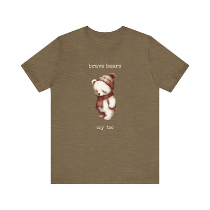 Brave Bears Cry Too Shirt, Vintage Bear Shirt, My tummy Hurts Shirt - PopCultureByDesign36