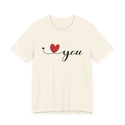 I Love You Shirt, Love Shirt, Valentines Day Shirt, I Love You Minimalist Shirt - PopCultureByDesign36