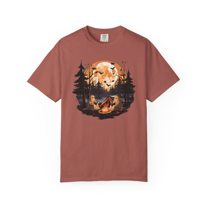 Cute Ghost Shirt, ghost reading Shirt, Cute campfire ghost - PopCultureByDesign36