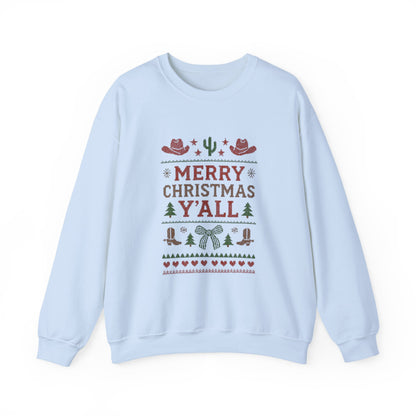 Country Christmas Sweatshirt, Western Holiday Crewneck, Ranch Winter Sweater, Cozy Xmas Jumper, Festive Cowgirl Pullover, Yeehaw vibes