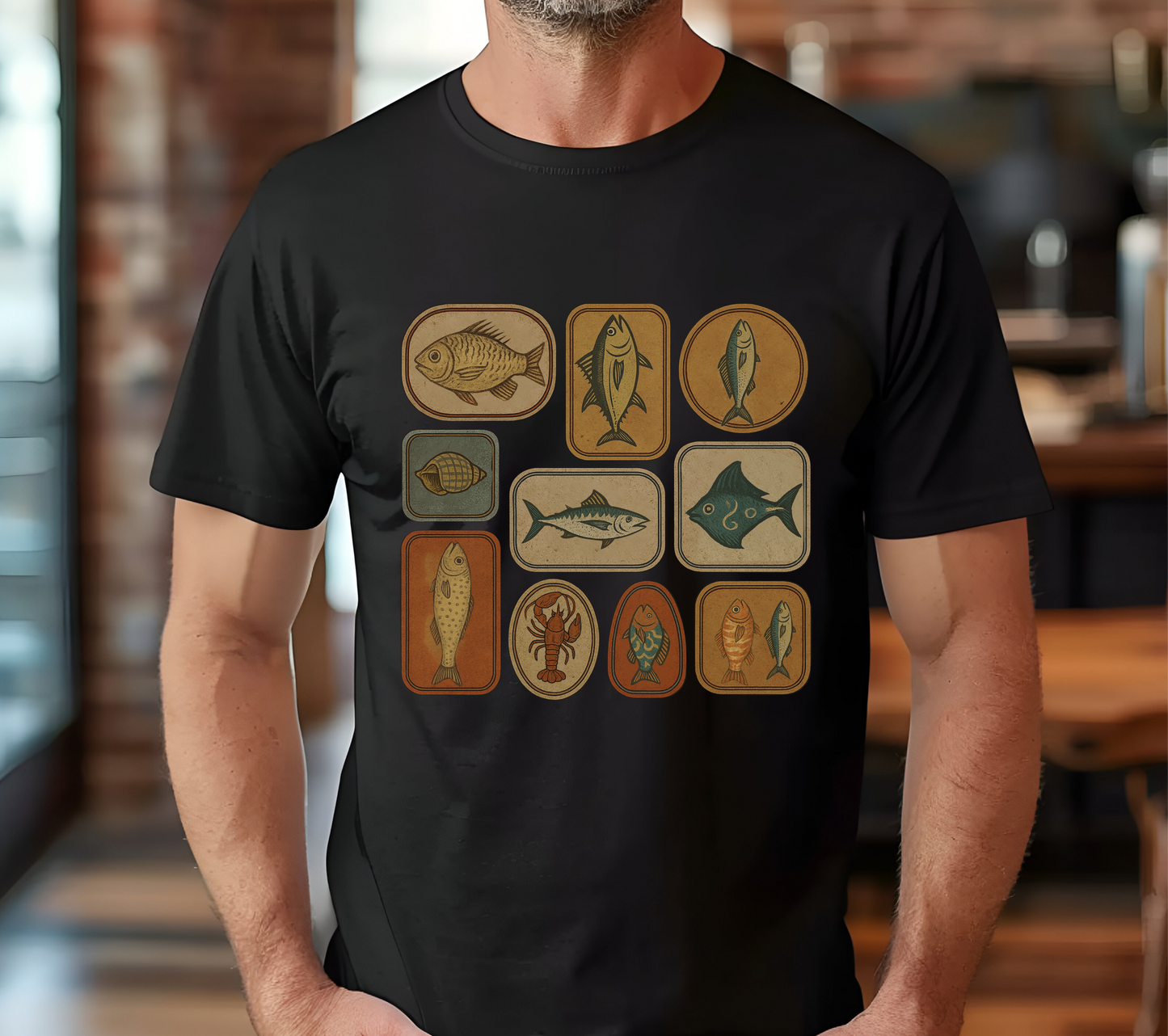 Retro Fisher Shirt, Fish Shirt For Men, Fisher Tee, Fisher Gifts - PopCultureByDesign36