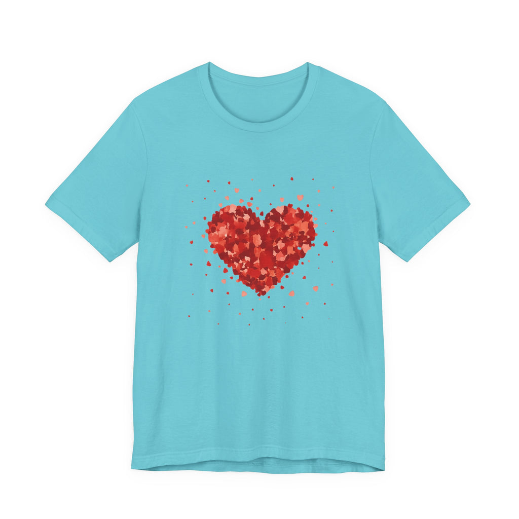 Valentine Watercolor Heart Tee — Love Graphic T-Shirt by PopCultureByDesign36
