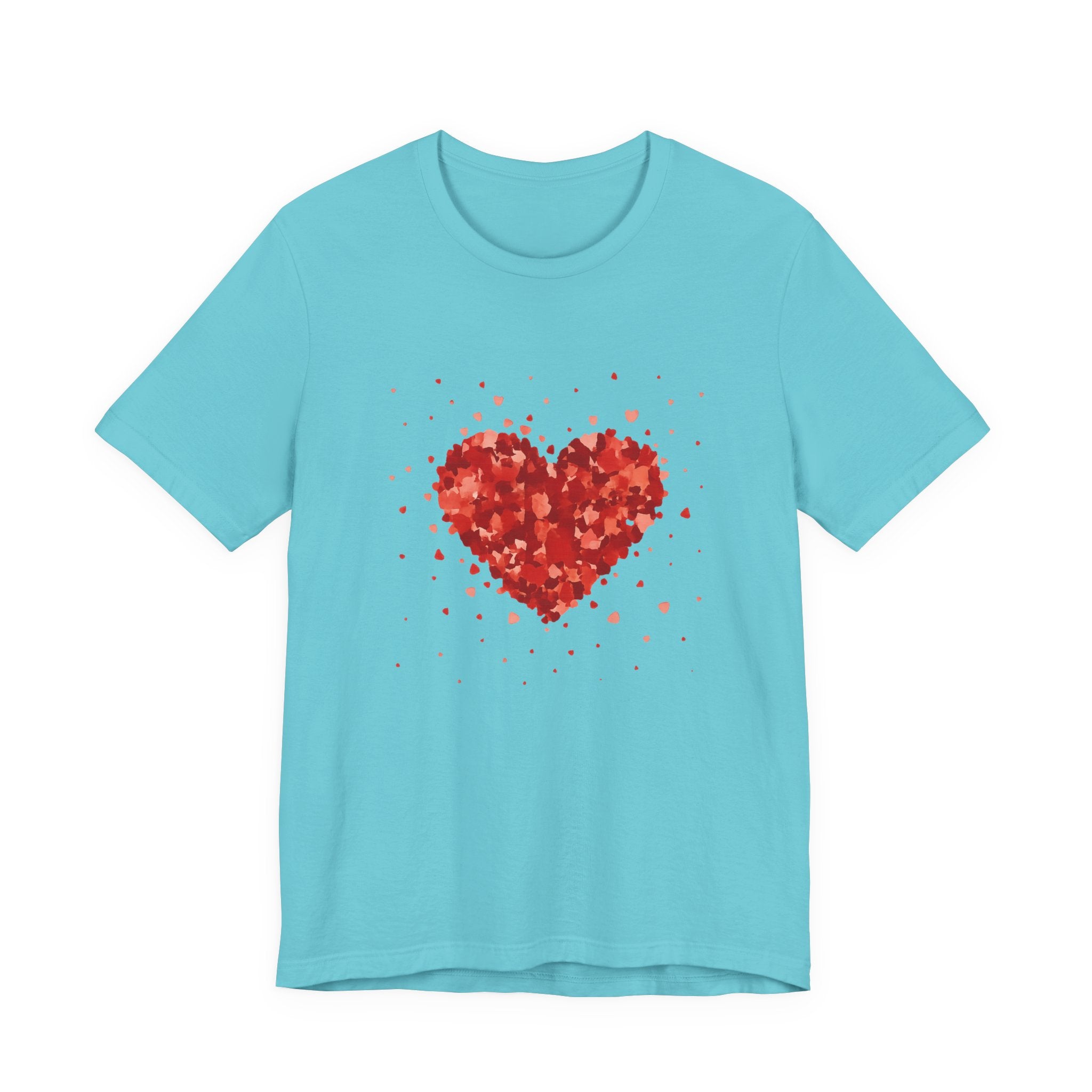 Valentine Watercolor Heart Tee — Love Graphic T-Shirt by PopCultureByDesign36