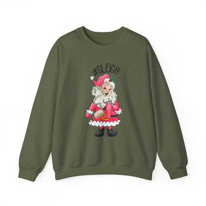 Sleigh santa, Retro Santa Sweater,Vintage Santa Christmas Sweatshirt - PopCultureByDesign36