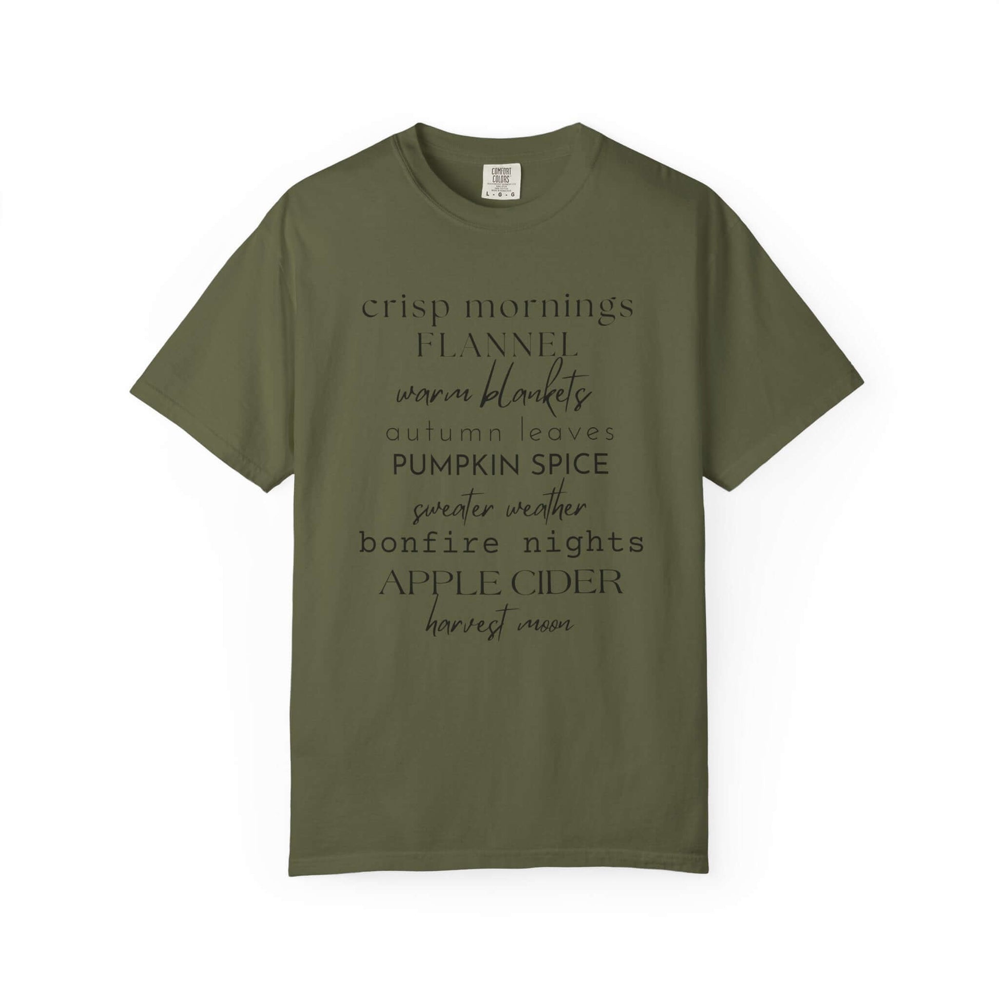 Cute Fall Comfort Colors® Shirt, Hello Fall Shirt, Fall Definition Shirt - PopCultureByDesign36